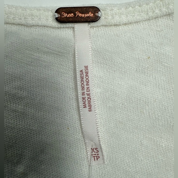 Free People Women's Lets Go‎ Linen Cotton Blouse, Size XSMALL - Picture 14 of 15